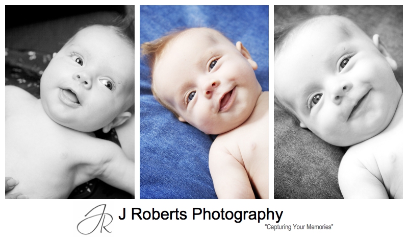 Smiling baby girl - sydney baby photography